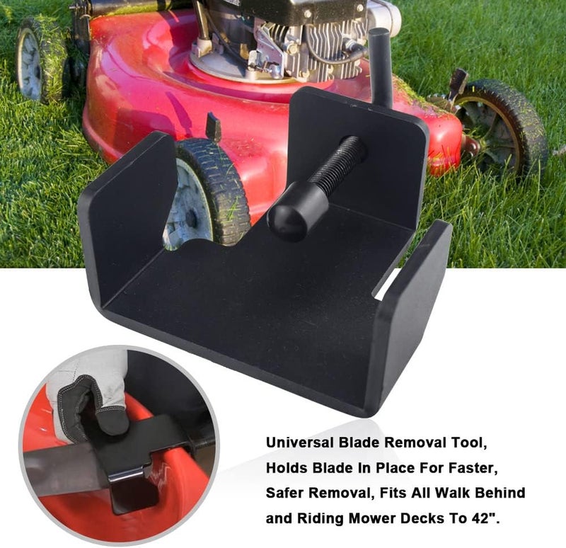 KINTLE 490-850-0005 Universal Mower Blade Removal Tool/Lawn Mower Blade Clamp Compatible with MTD 21" Walk Behind and Riding Lawn mowers, Fits for 11A-B13M729, 13A326JC058, 13AX935T004, 339079 - Image 2